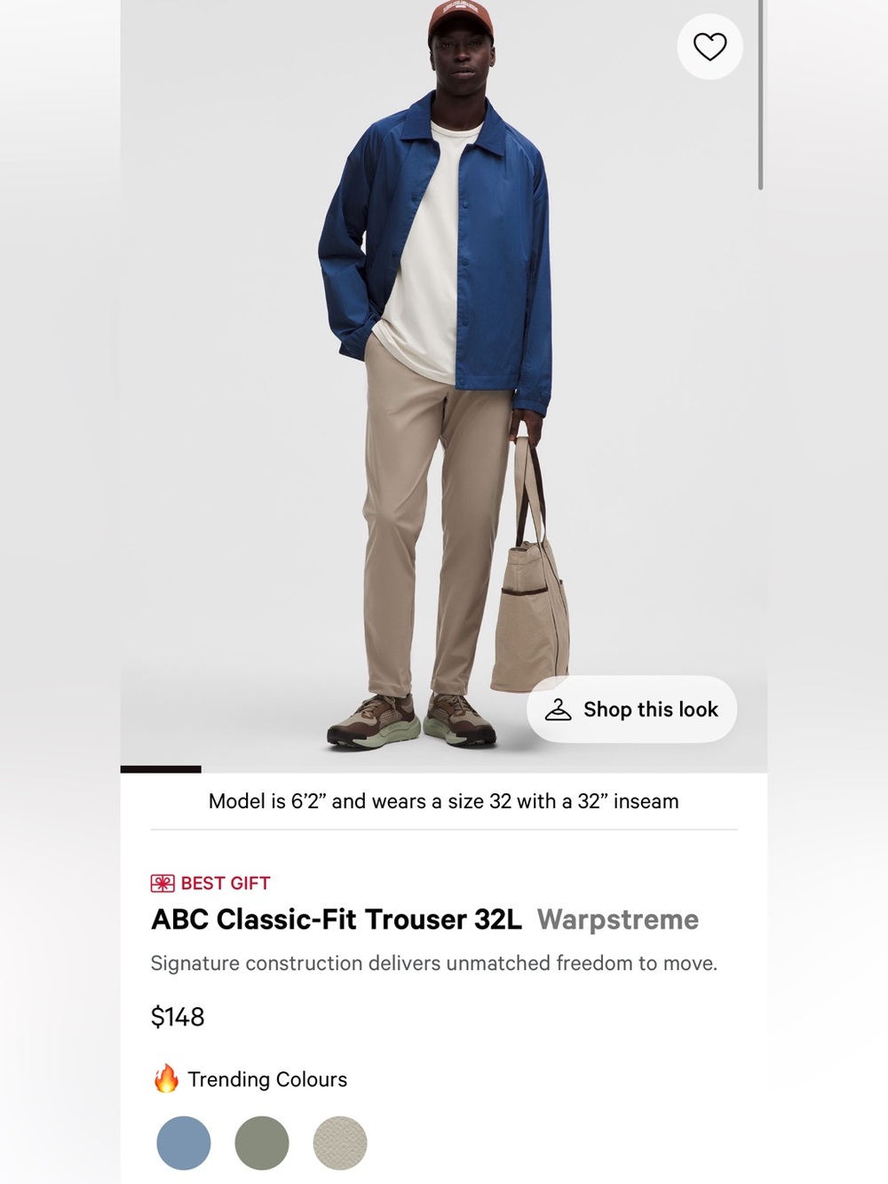 Men’s Lululemon Commission Classic Fit Pants